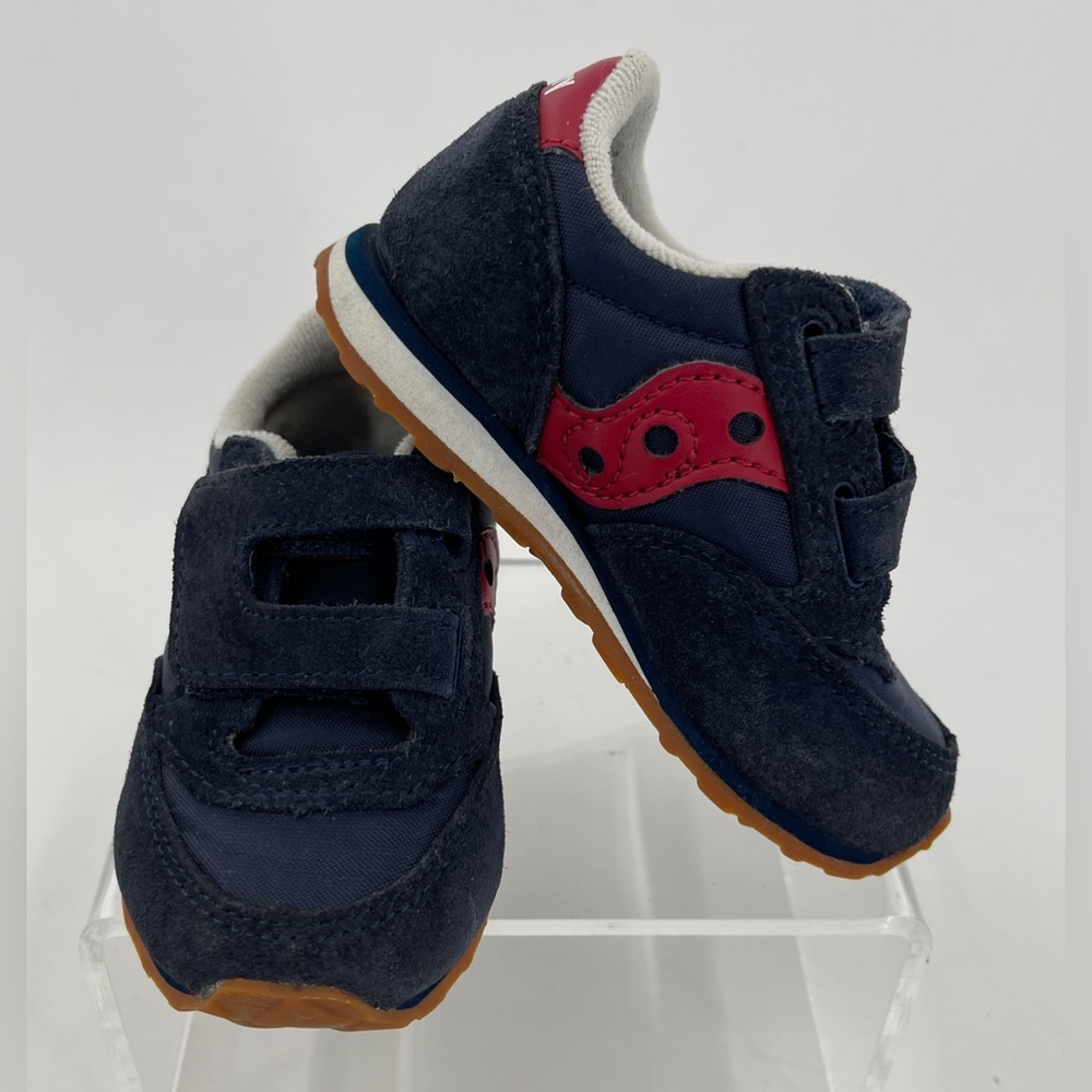 Saucony Toddler/Little‎ Boy's Baby-Jazz-HL Sneakers Shoes Navy/Red 5M